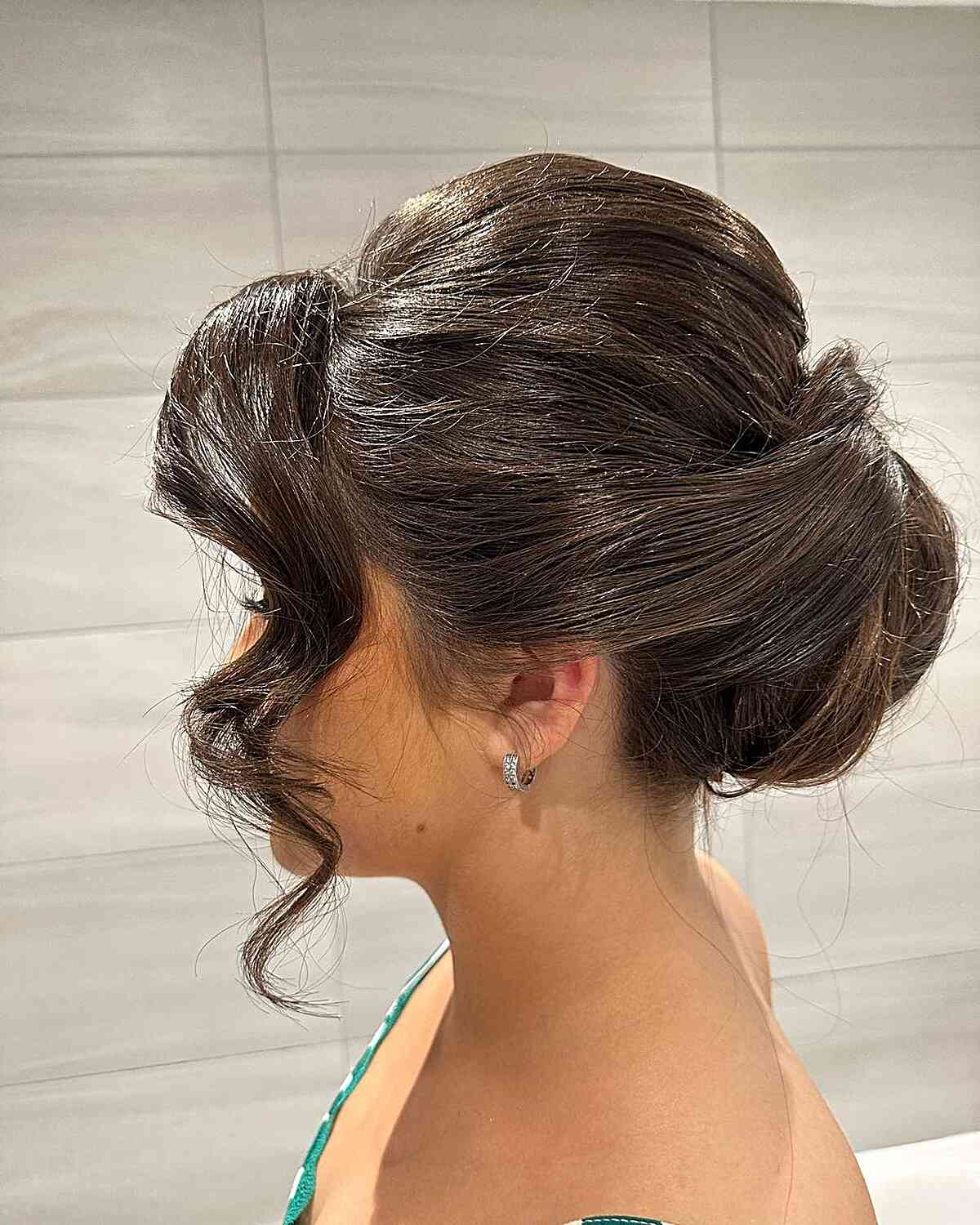 Easy Classic Chignon with Face Frame for Wedding Guests