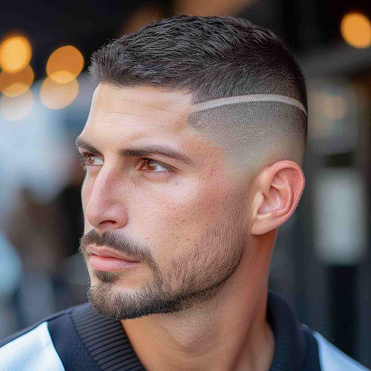 Easy Crew Cut with a Surgical Line for Guys