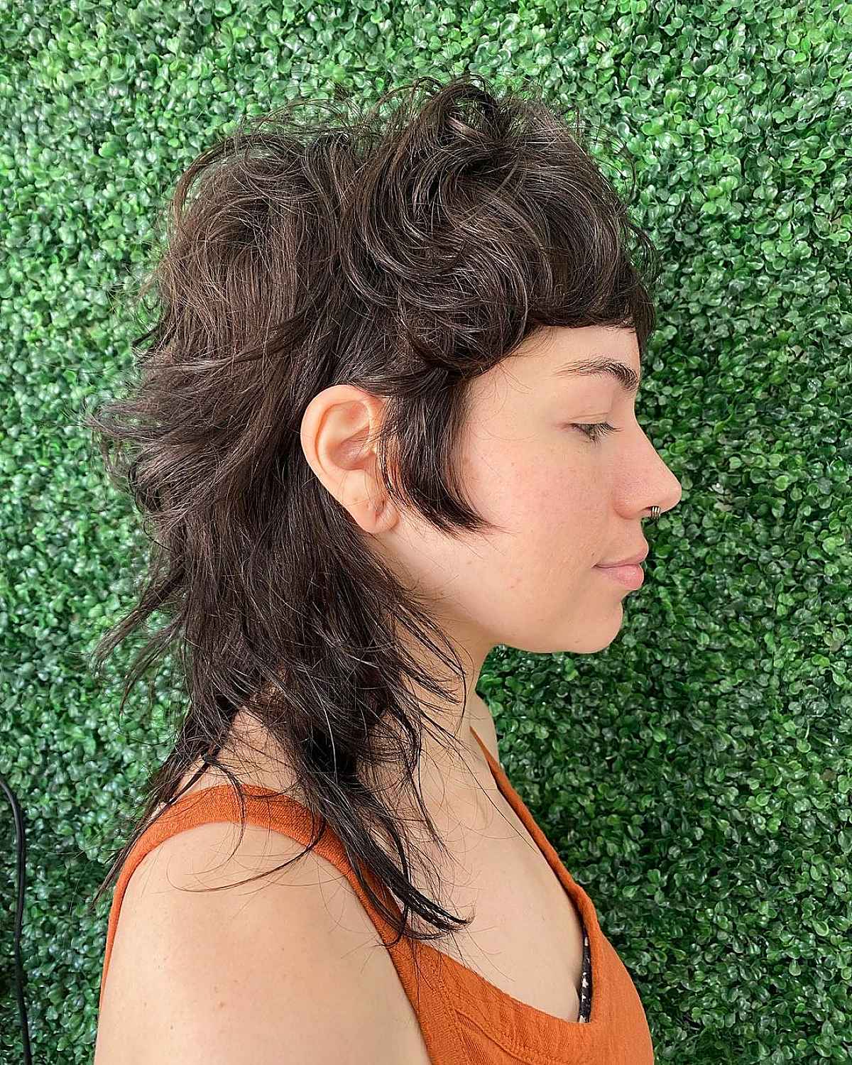 Easy Mullet Shaggy Cut with Bangs