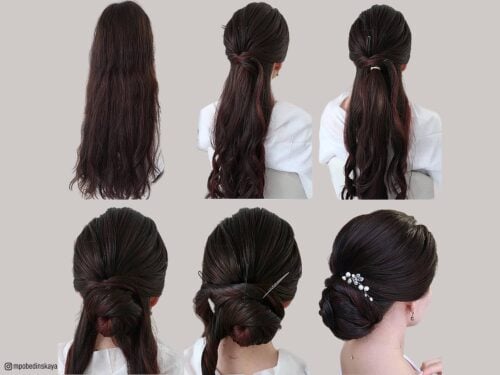 Cute and easy updos for long hair