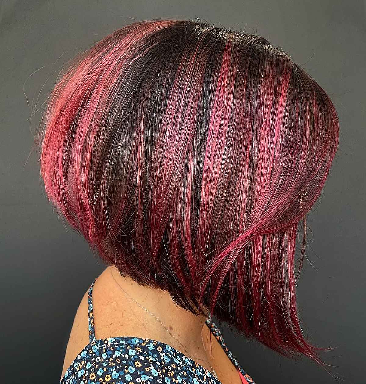 Edgy Angled Bob for Straight-Haired Women