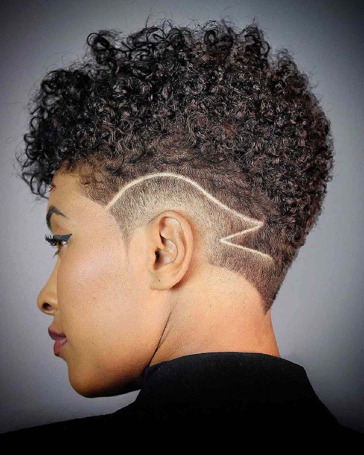 Edgy hairstyle for black women