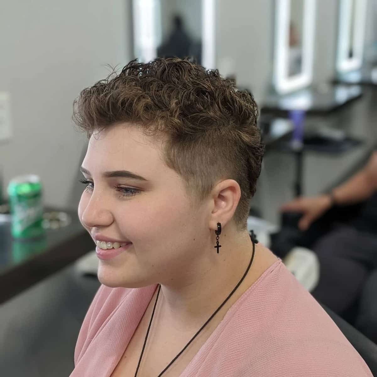 Edgy Pixie for Curly Hair Hairstyle