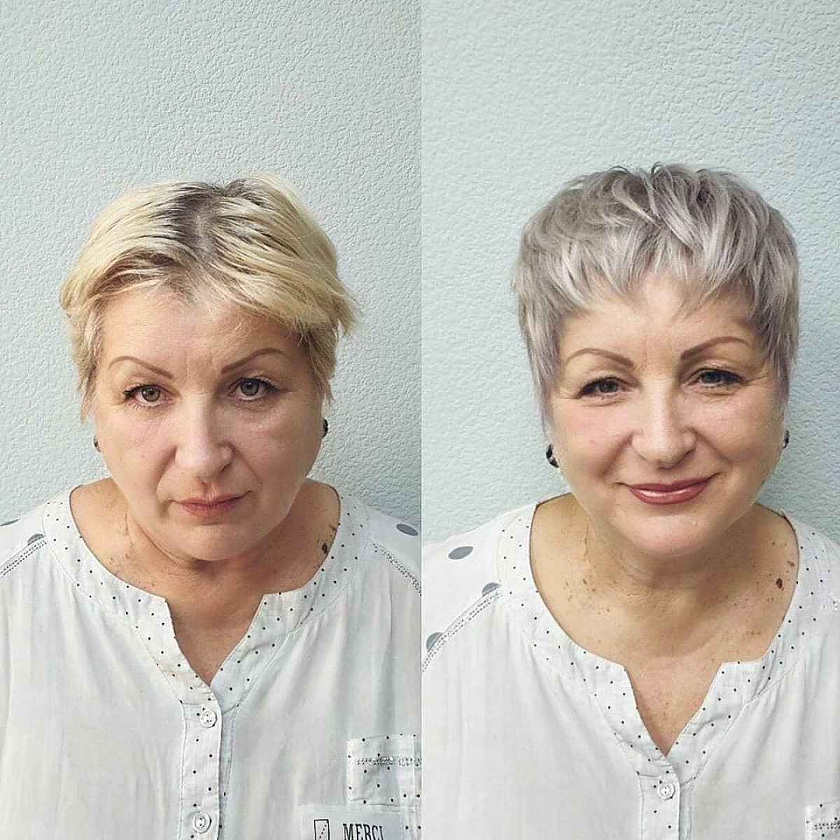 Edgy Pixie for Women Over 60 with Fine Hair