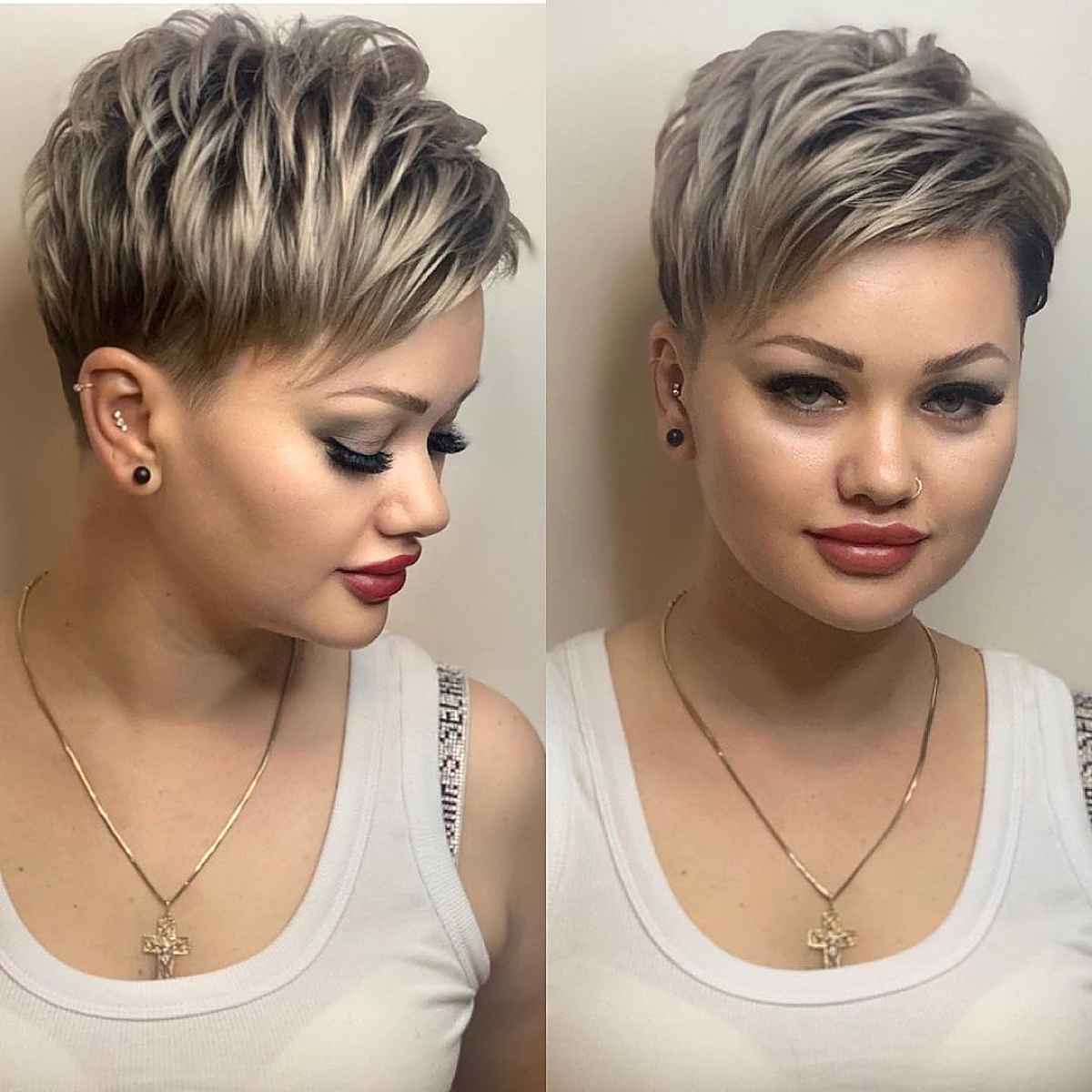 Edgy Pixie for Women with Round Faces