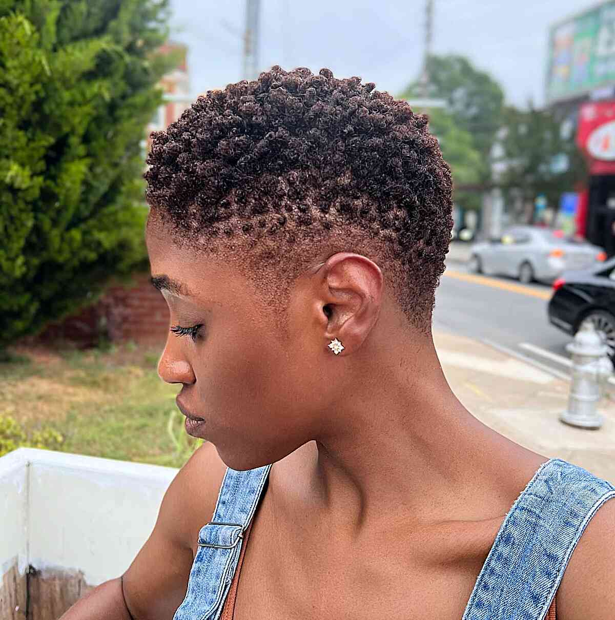 Edgy Tapered Fro for Naturally Short Hair