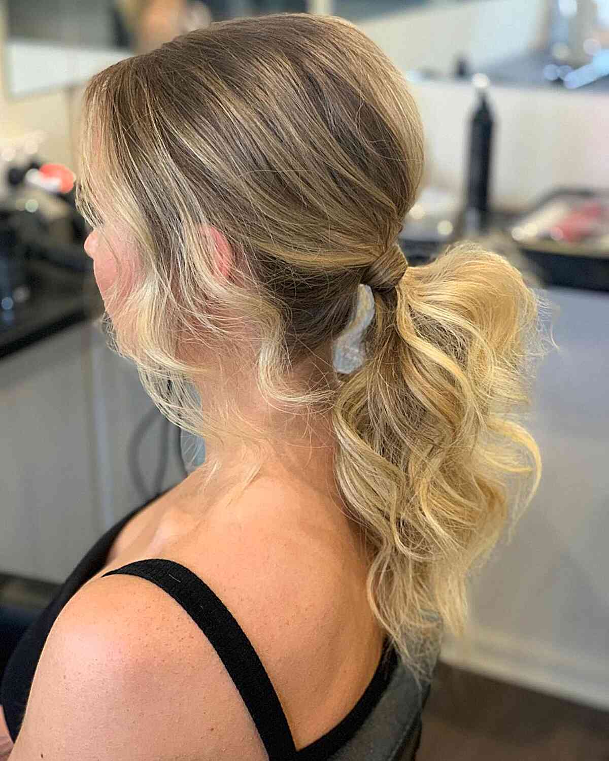 Effortless and Organic Ponytail Hairstyle
