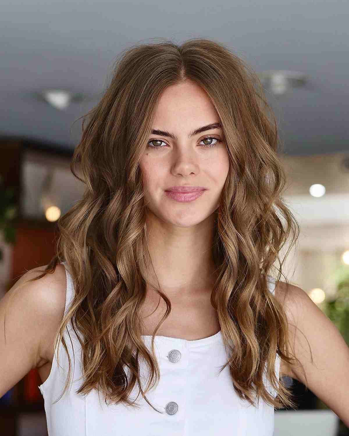 Effortless Light Brown Waves and Layers