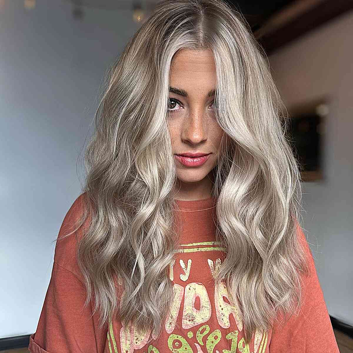Effortless Long Textured Blonde Hair for girls with lived-in texture in their hair
