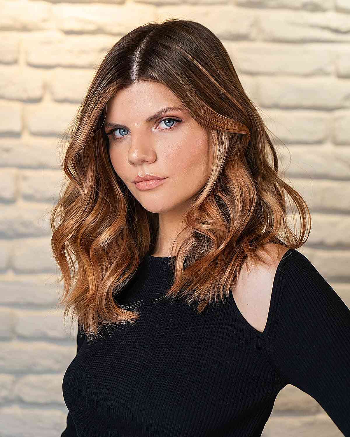 effortless textured lob hairstyle