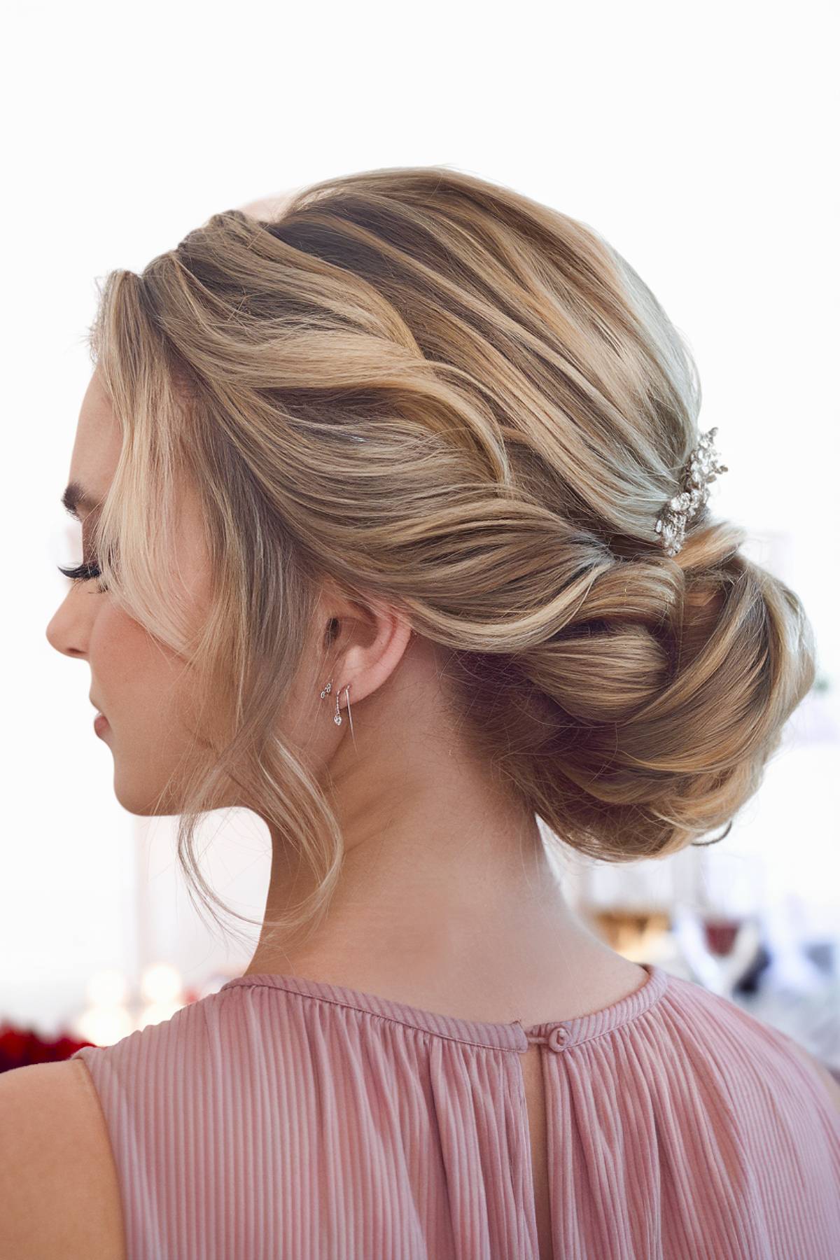 Elegant updo for Valentine's Day