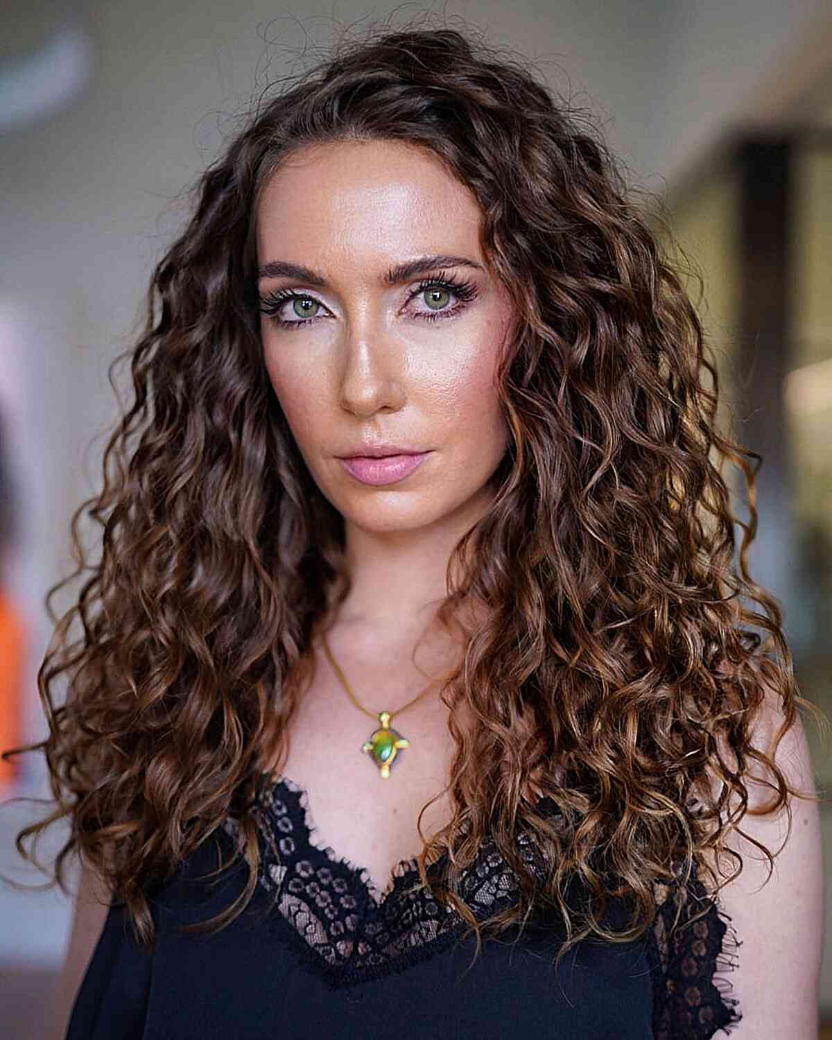 Elongated Texture Different Hairstyle for women with long curly hair