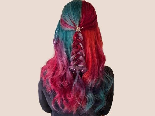 Enchanting Christmas hair color ideas