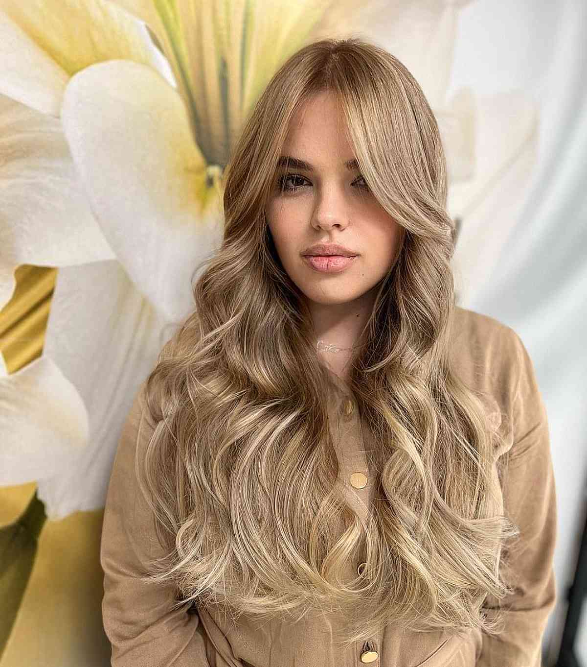 Extra Long Middle-Parted Hairstyle