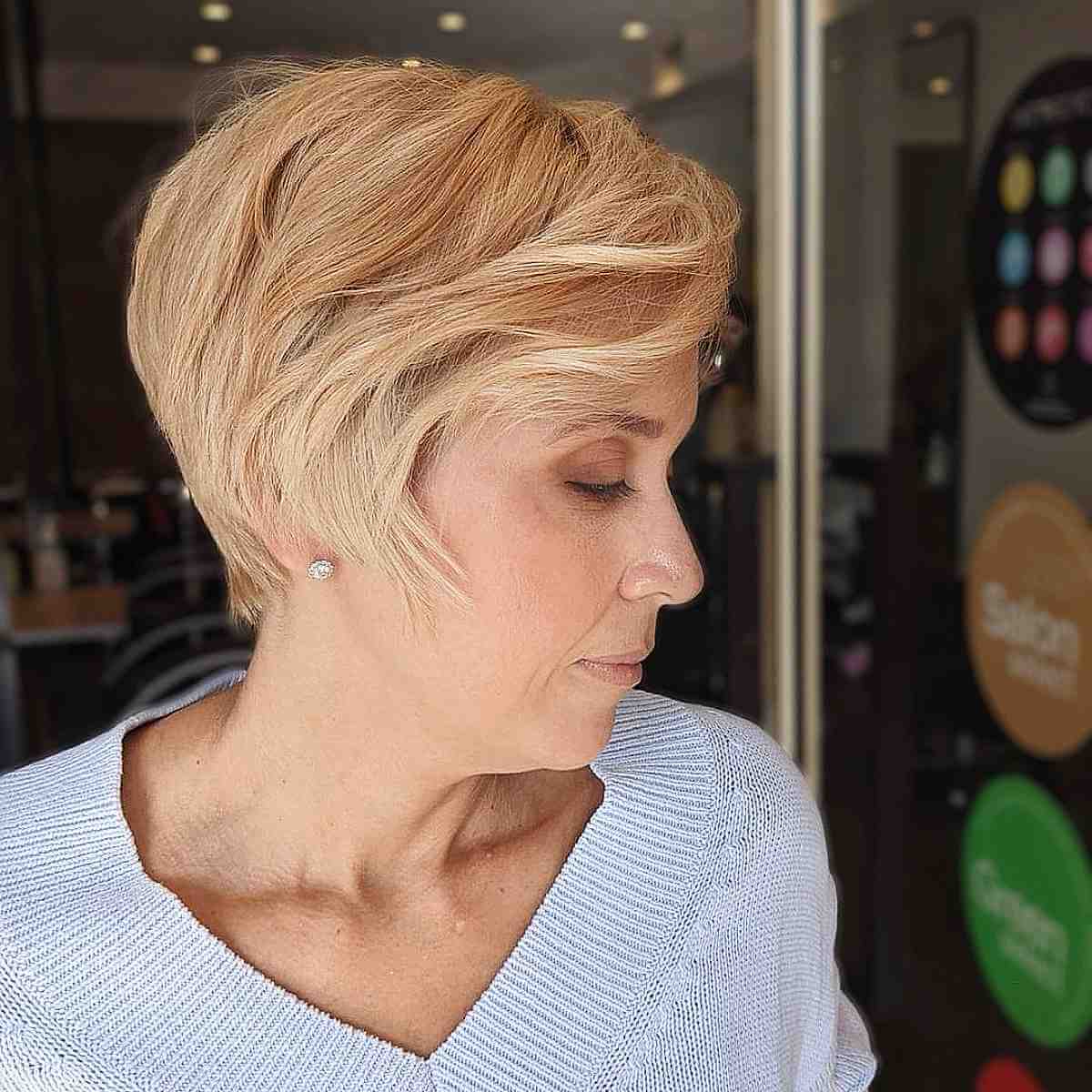 Extra Long Side-Swept Pixie for Ladies 50 and Over
