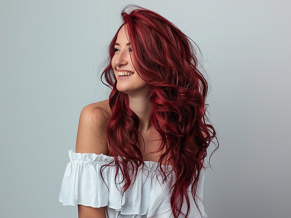 Fabulous cherry red hair
