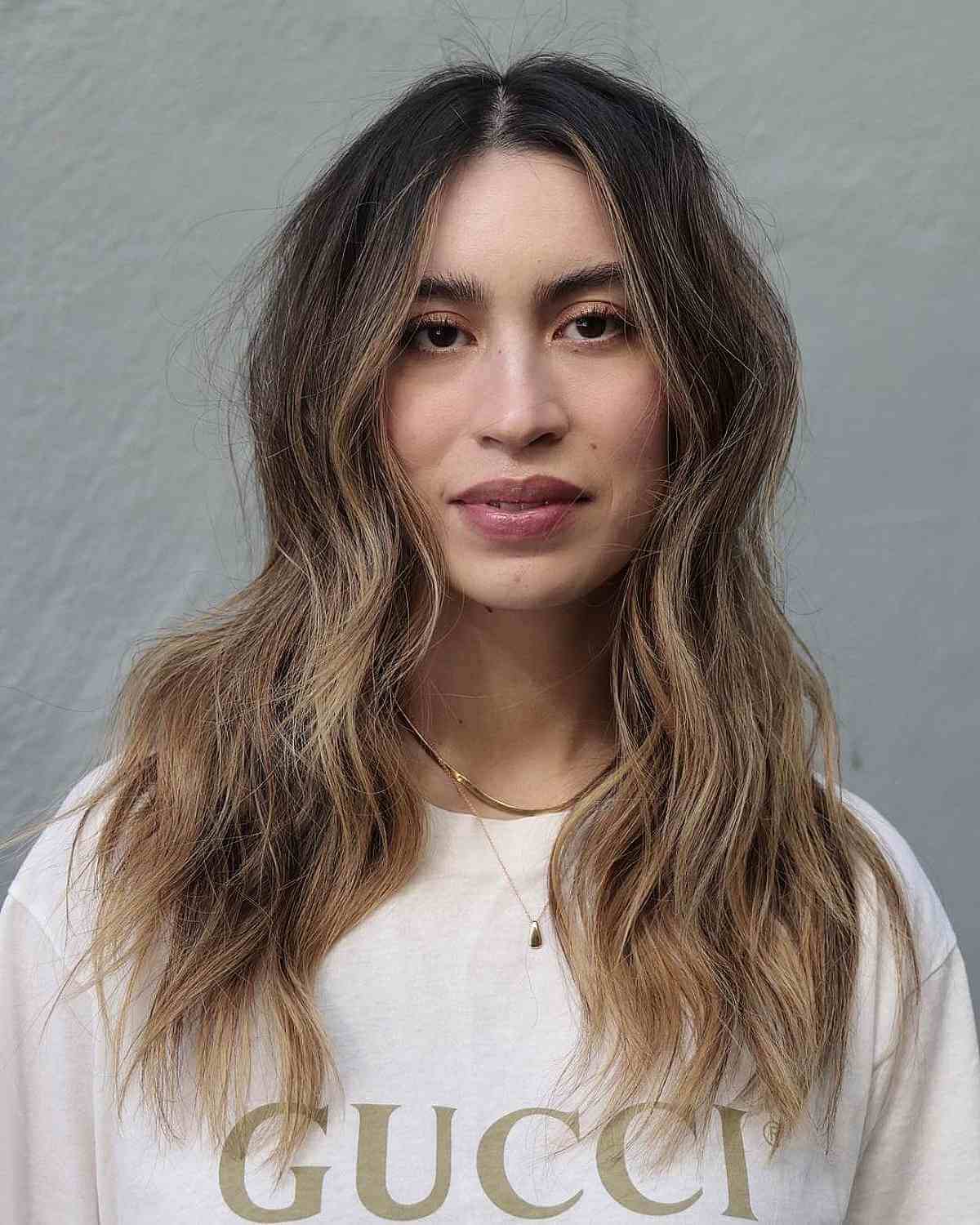Face-Framing Lived-In Mid-Length Choppy Hair