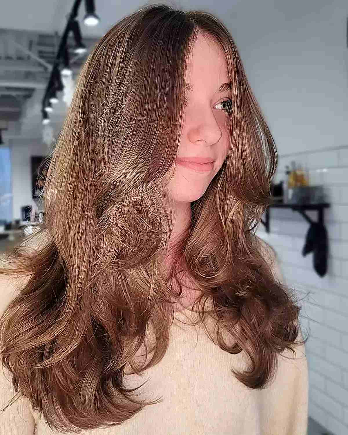 Face-Framing Long Layered Hair