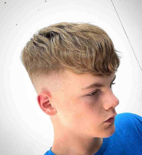 A Fade for Thick Wavy Hair