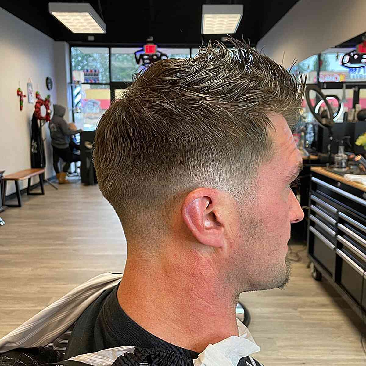 Faded Faux Hawk Cut for Dudes with Fine Hair