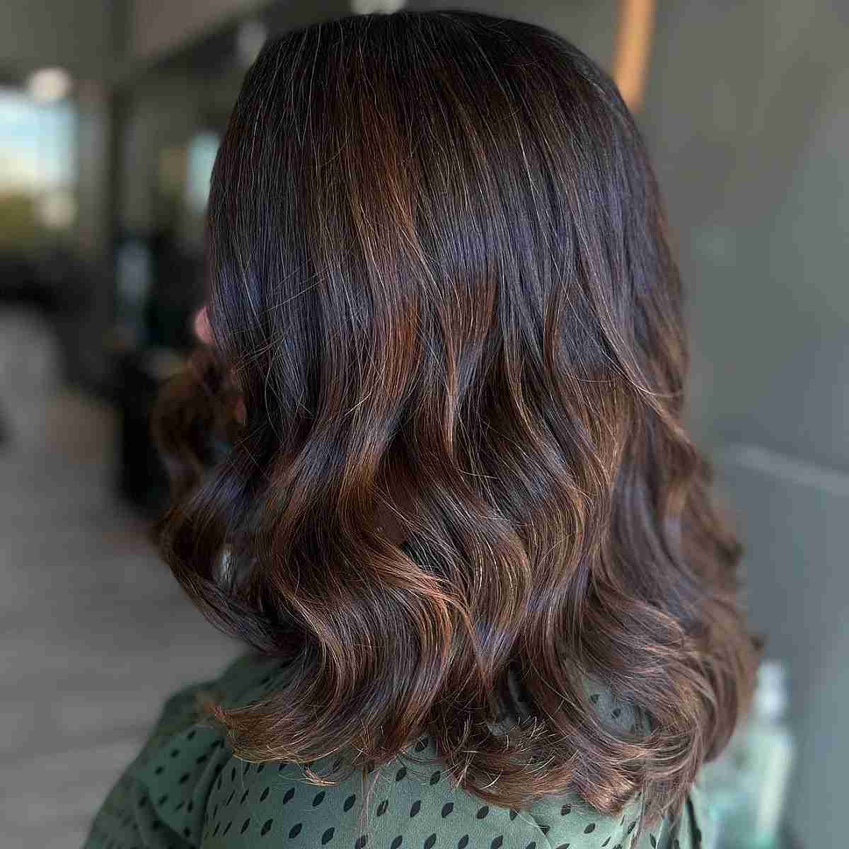 Fall Brunette Hair with Subtle Highlights