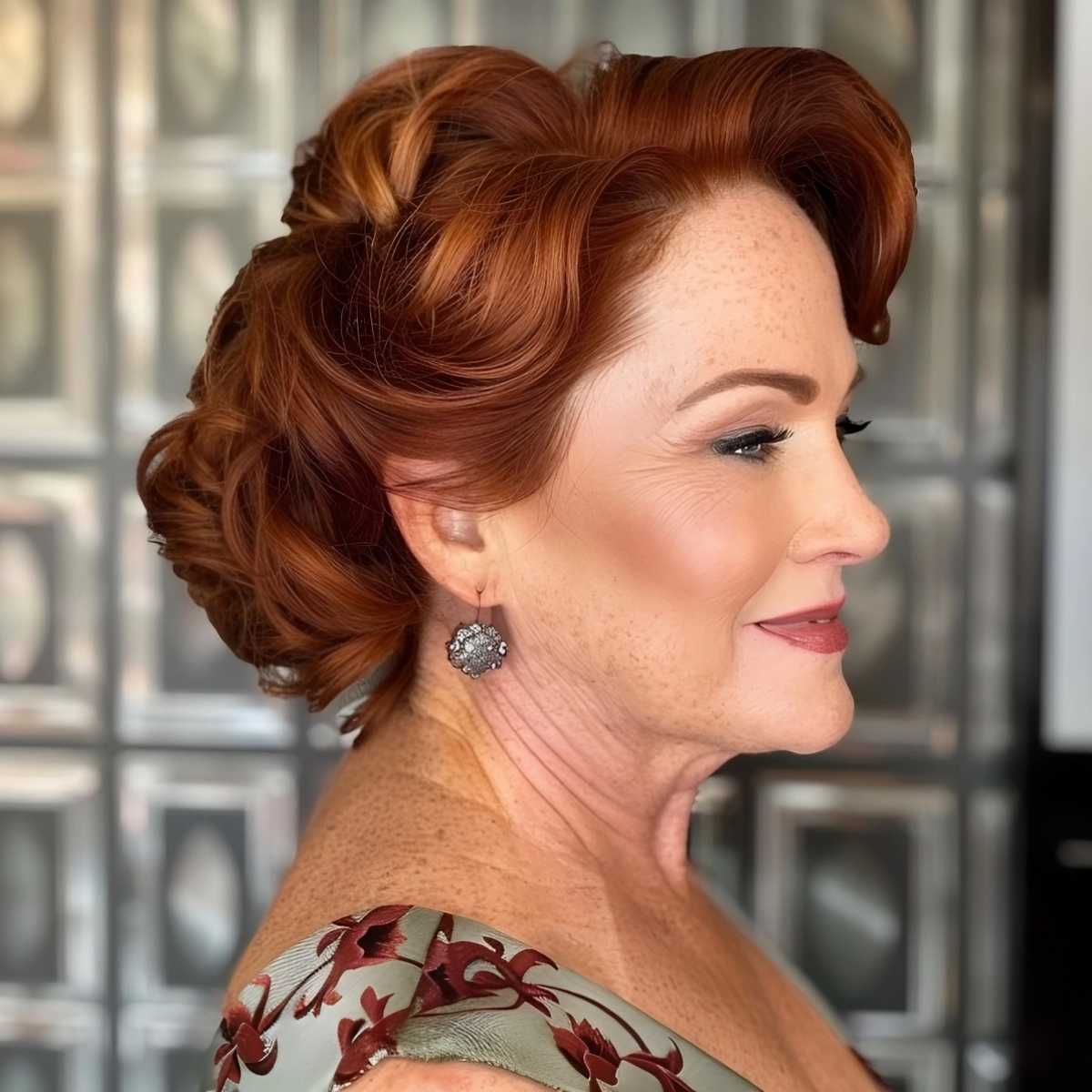 Fancy Updo for Women Over 50 with Long Hair