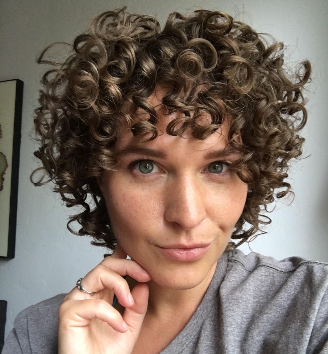 36 Best Short Curly Hair with Bangs to Try This Year