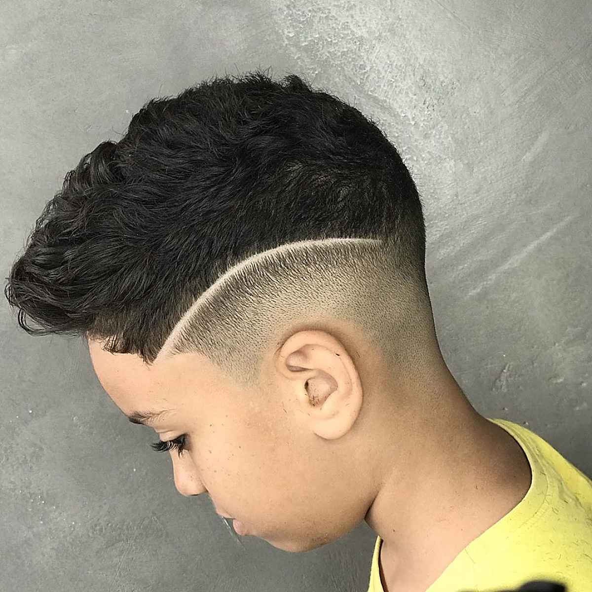 stylish faux hawk cut for a little boy