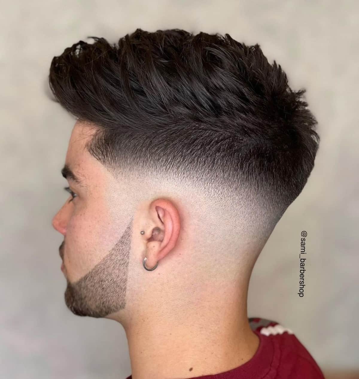 Faux Mohawk with Mid Fade