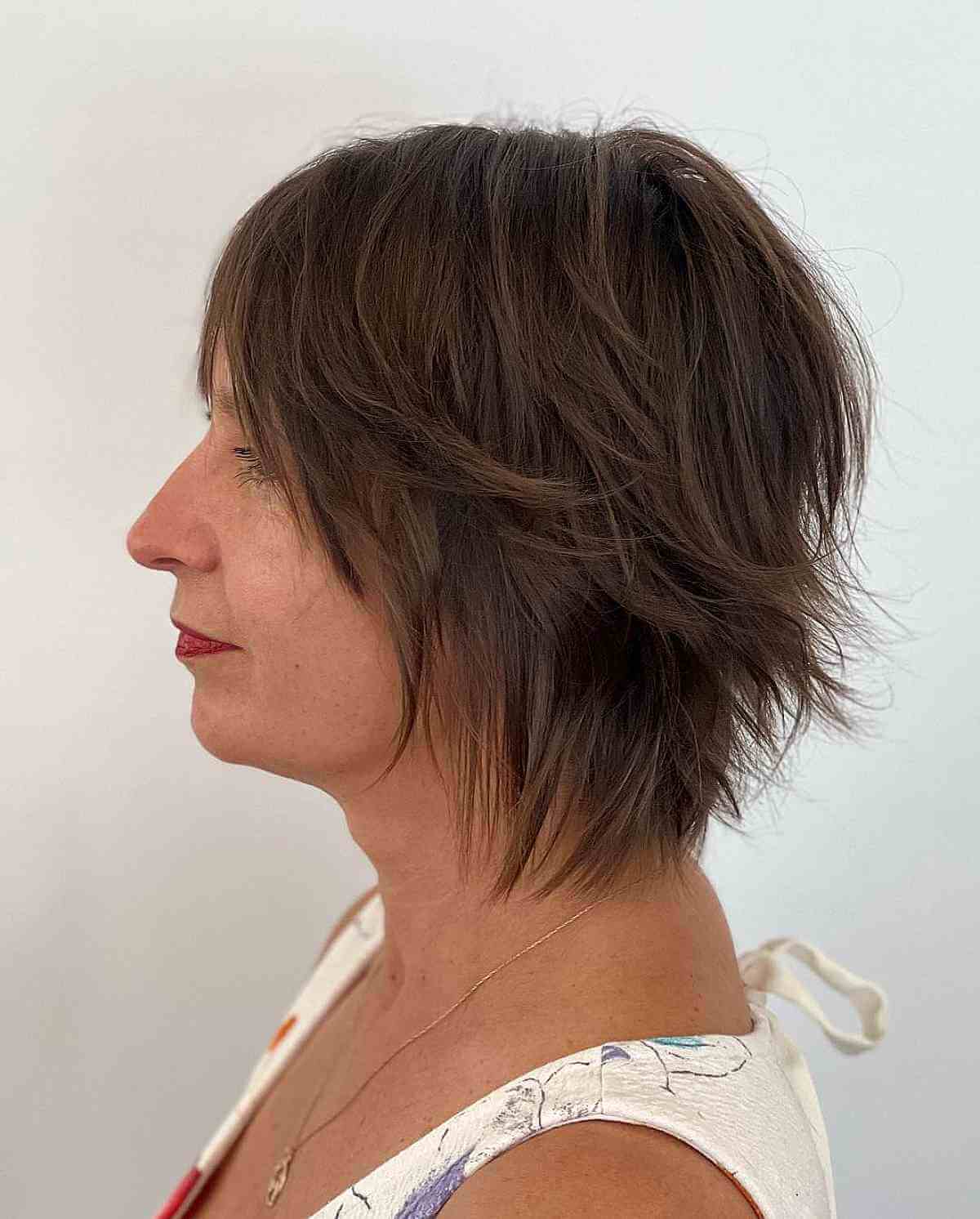 Feathered Shaggy Pixie for Fine Hair Types