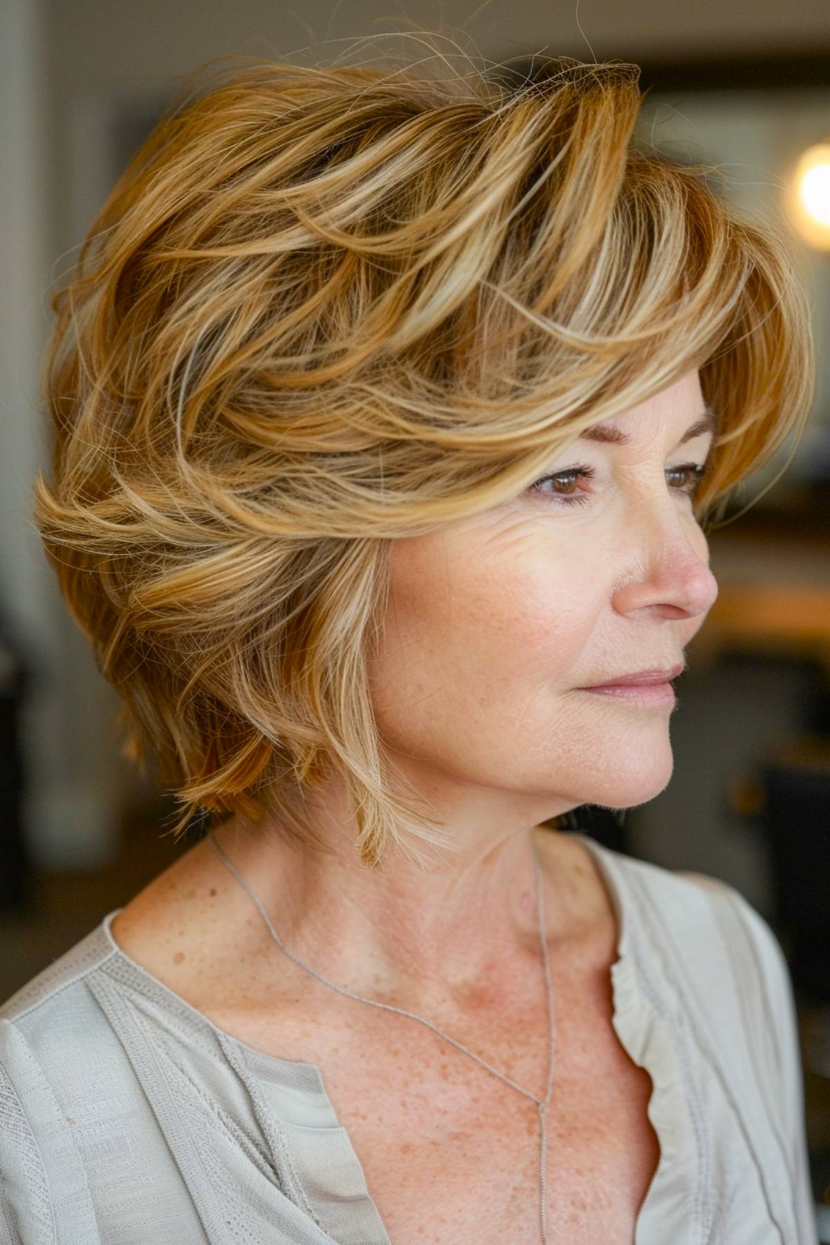 Featherwedge Wedge Haircut for Women Over 50