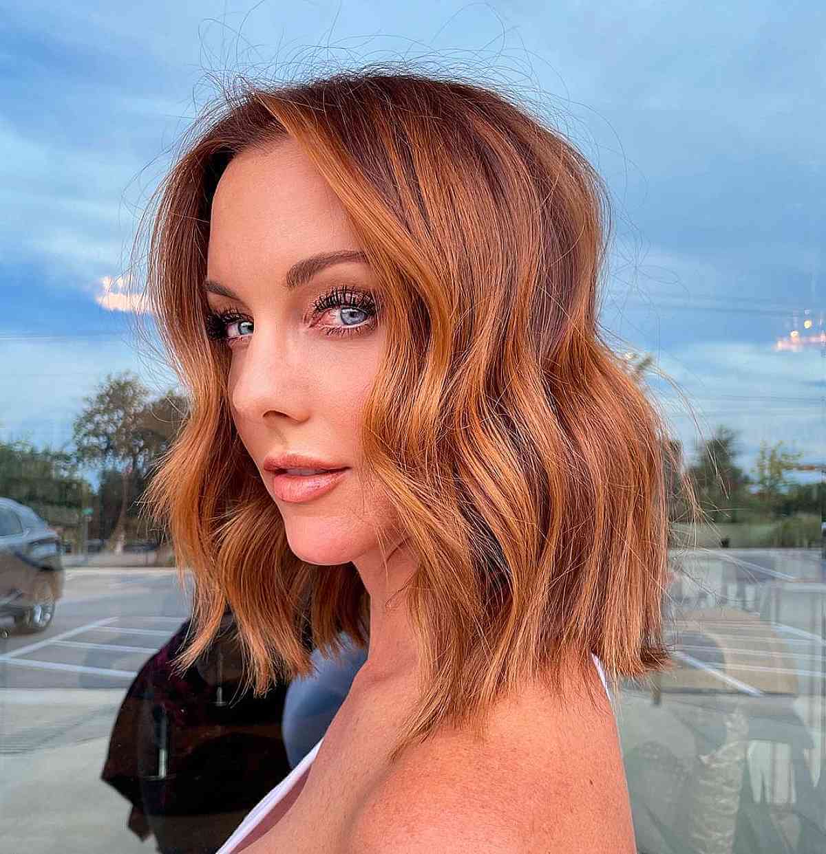 Fire Copper Red Balayage