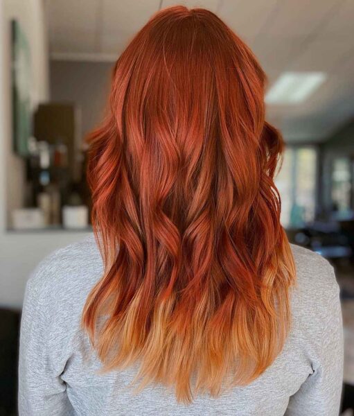 32 Blazing Hot Red Ombre Hair Color Ideas in 2024