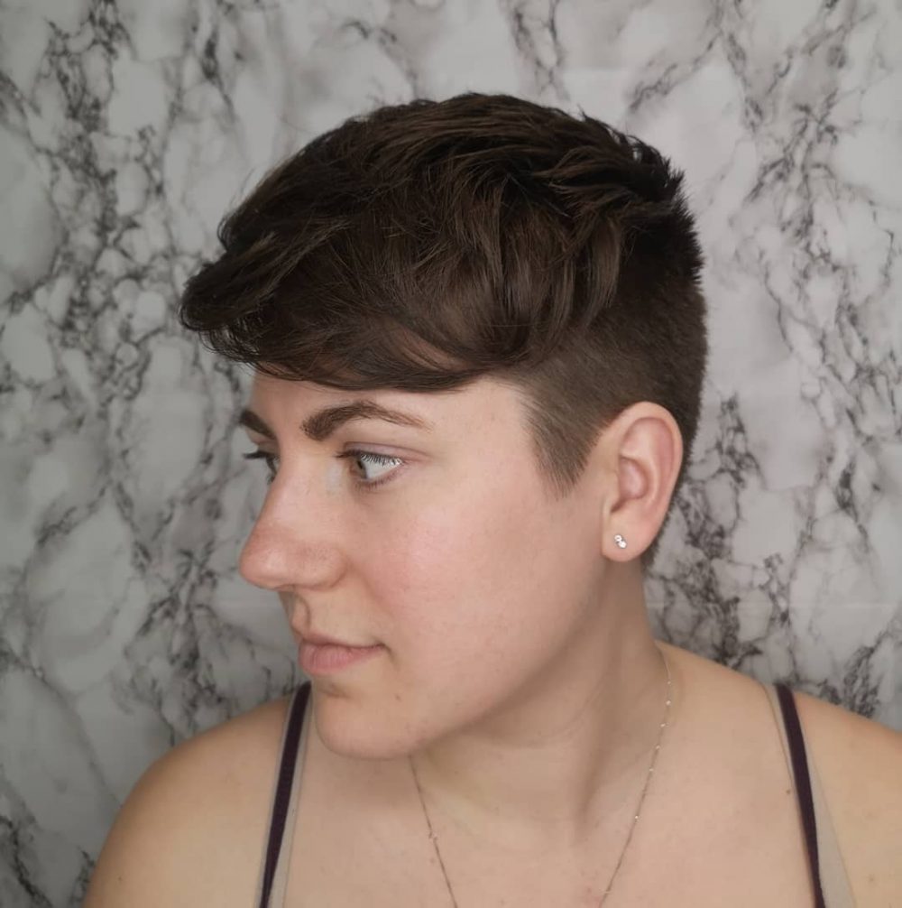 Short Androgynous Cut, Flattering for Square Faces