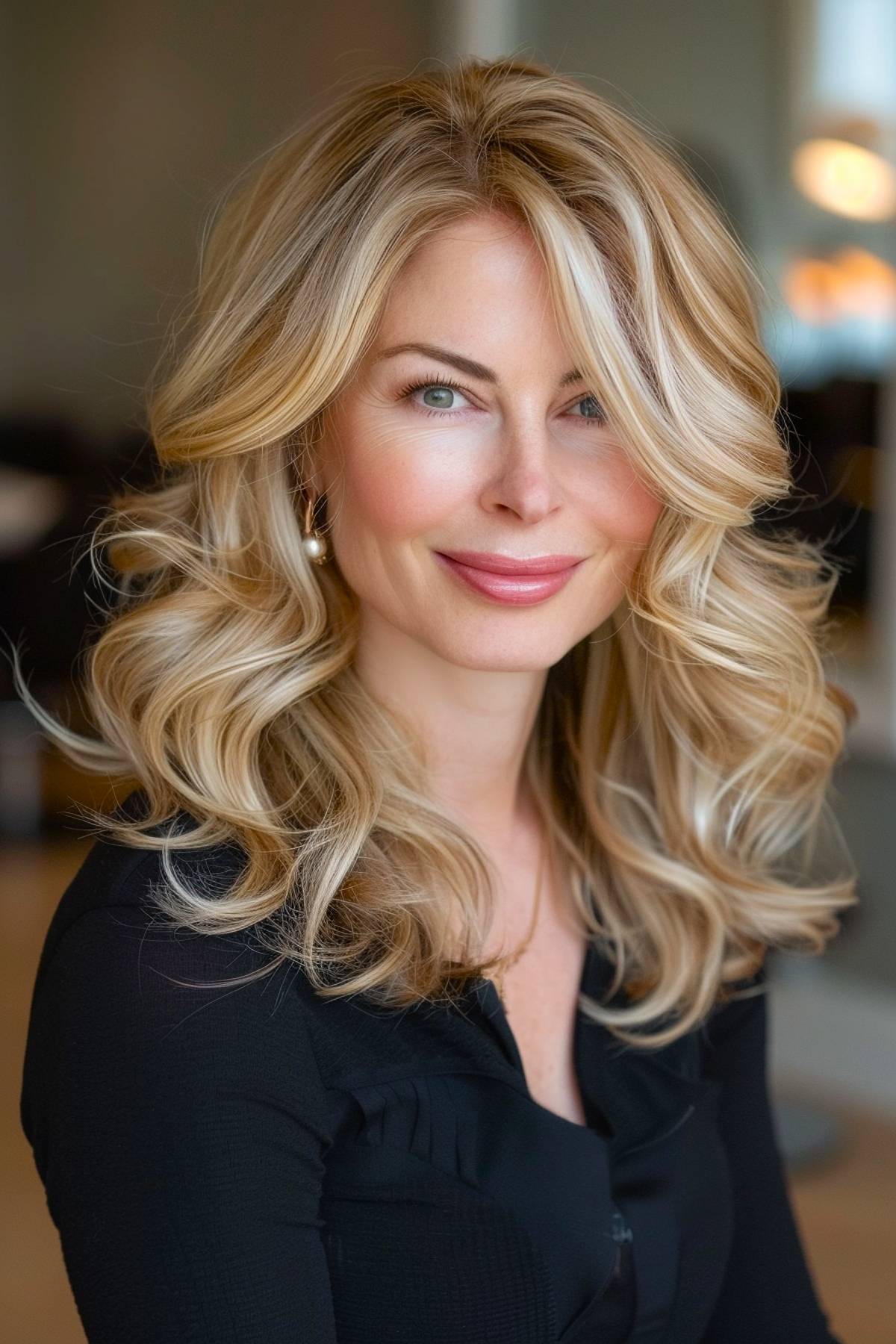 Winter blonde hair with cool tones for fair skin