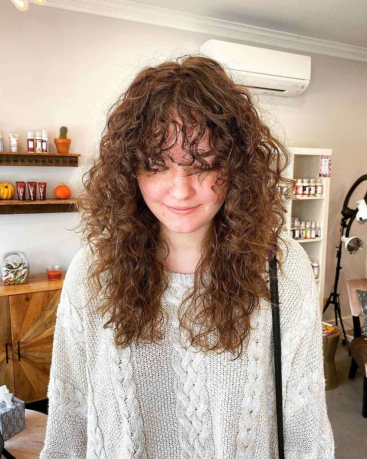 Flattering Wolf Style for curly hair