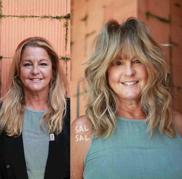 24 Modern Medium Shaggy Hairstyles Women Over 60 Can Pull Off