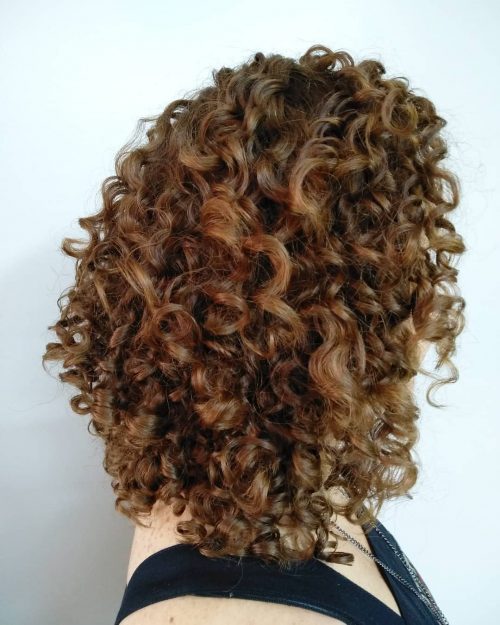 Longer Inverted Bob for Naturally Curly Hair