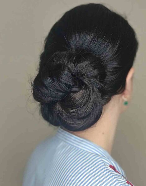 Formal Easy Unstructured Messy Chignon 470x600 