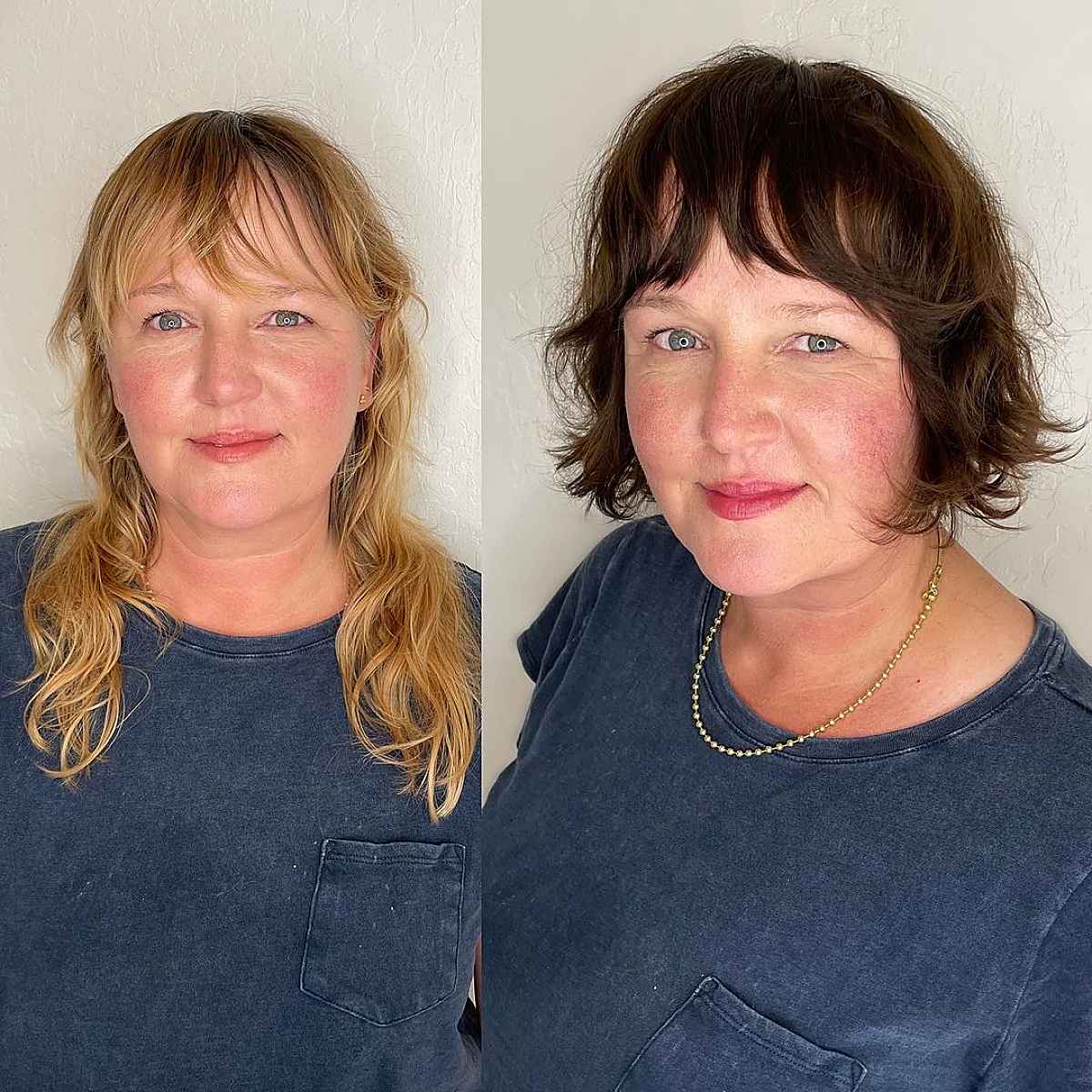 Youthful French bob for older women