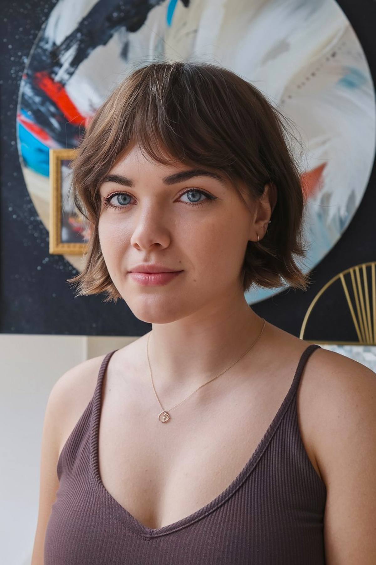 French bob haircut for oval faces