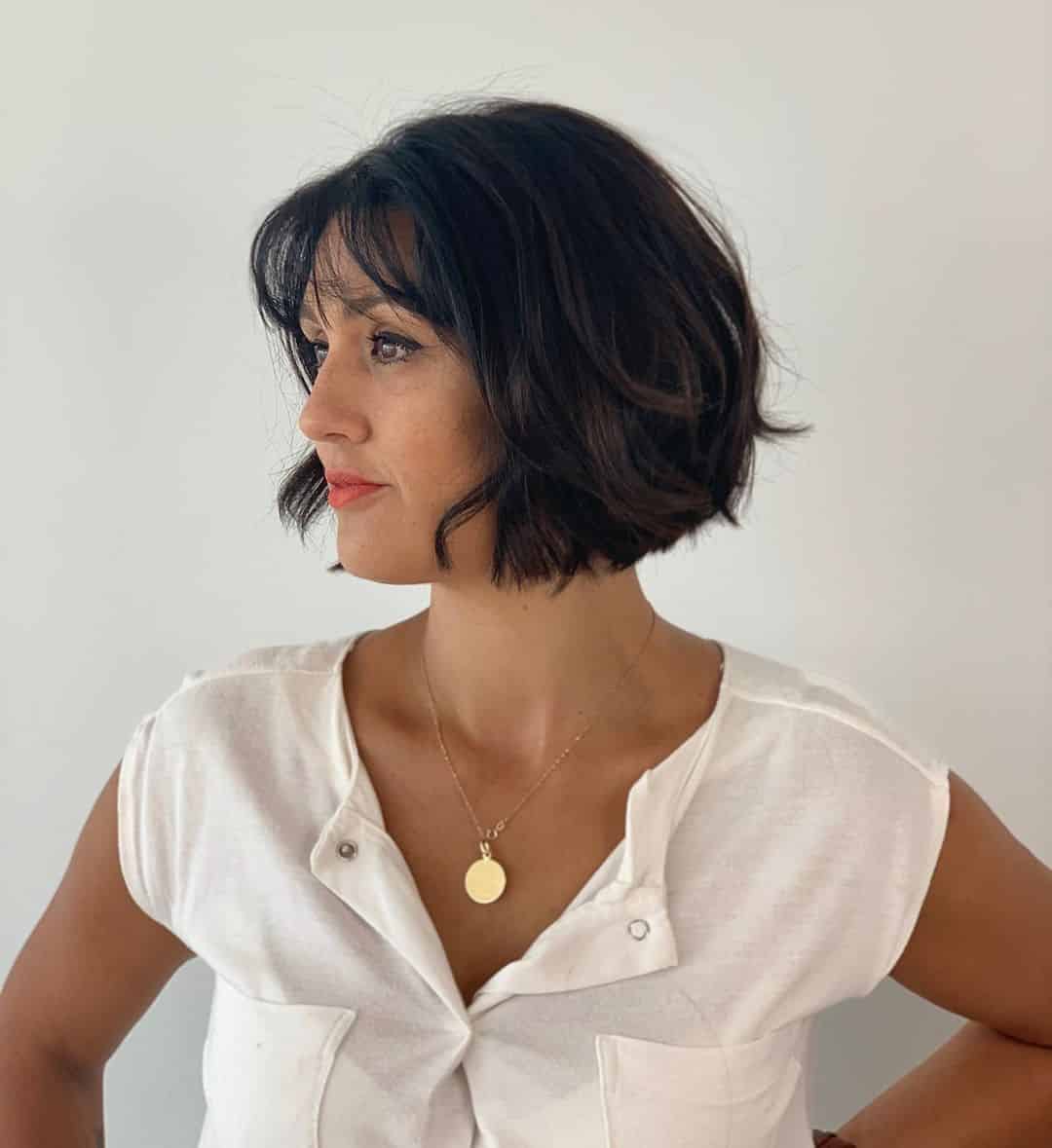 The french bob with bangs for women over 40