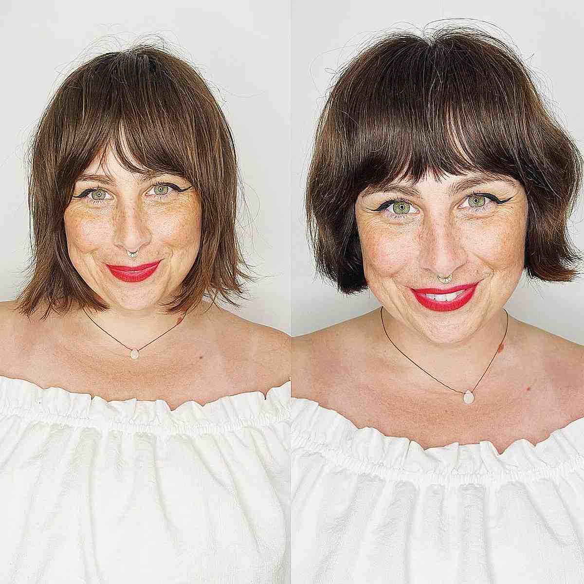 French Bobbed Hair with Soft Face-Framing Layers