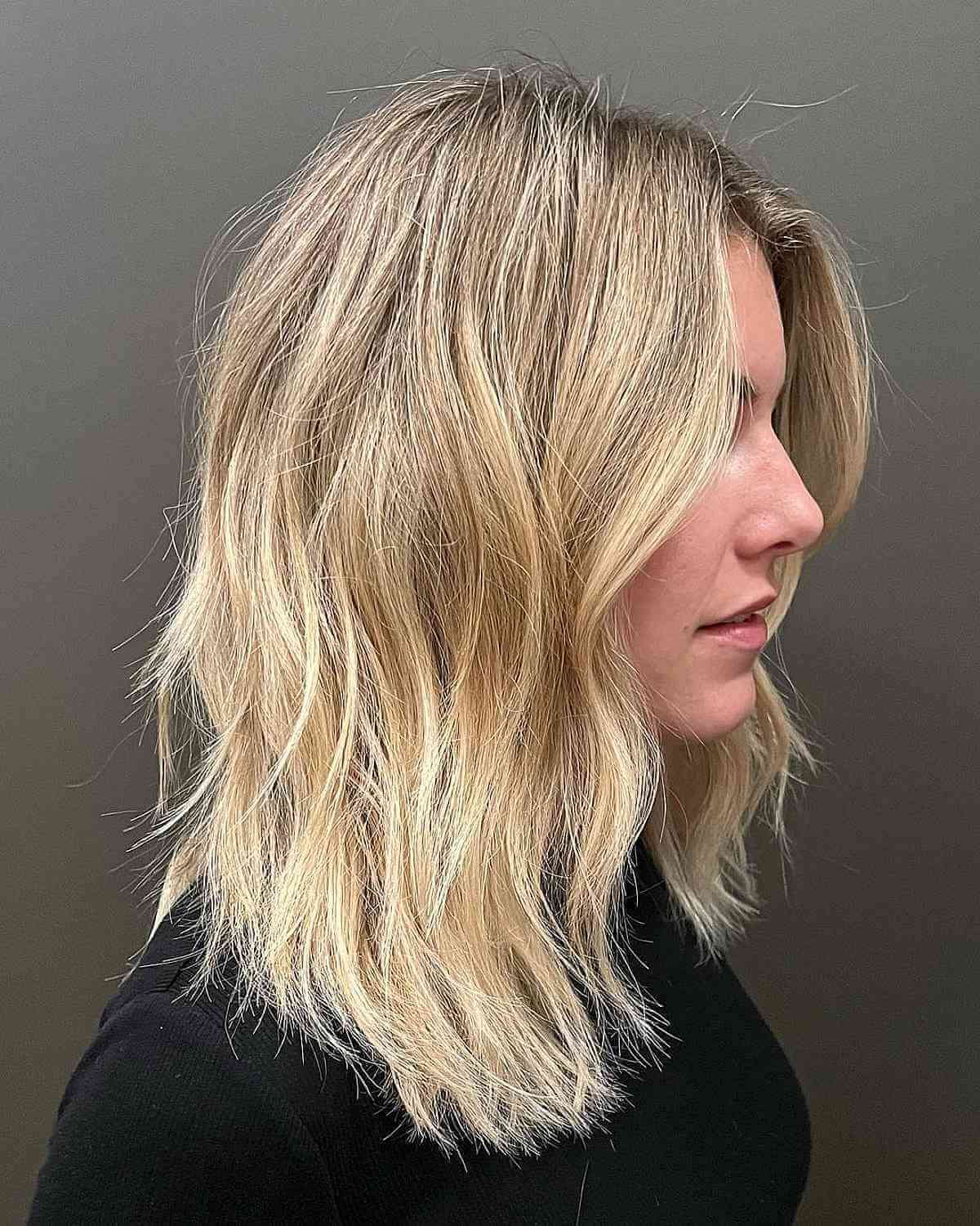 Freshly Tousled Wash-and-Go Blonde Hair