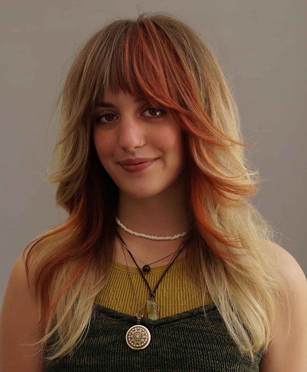 53 Best Layered Hair with Bangs for 2023