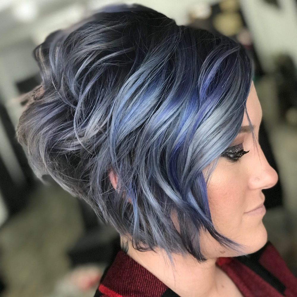 Galactic Wavy Stacked Bob