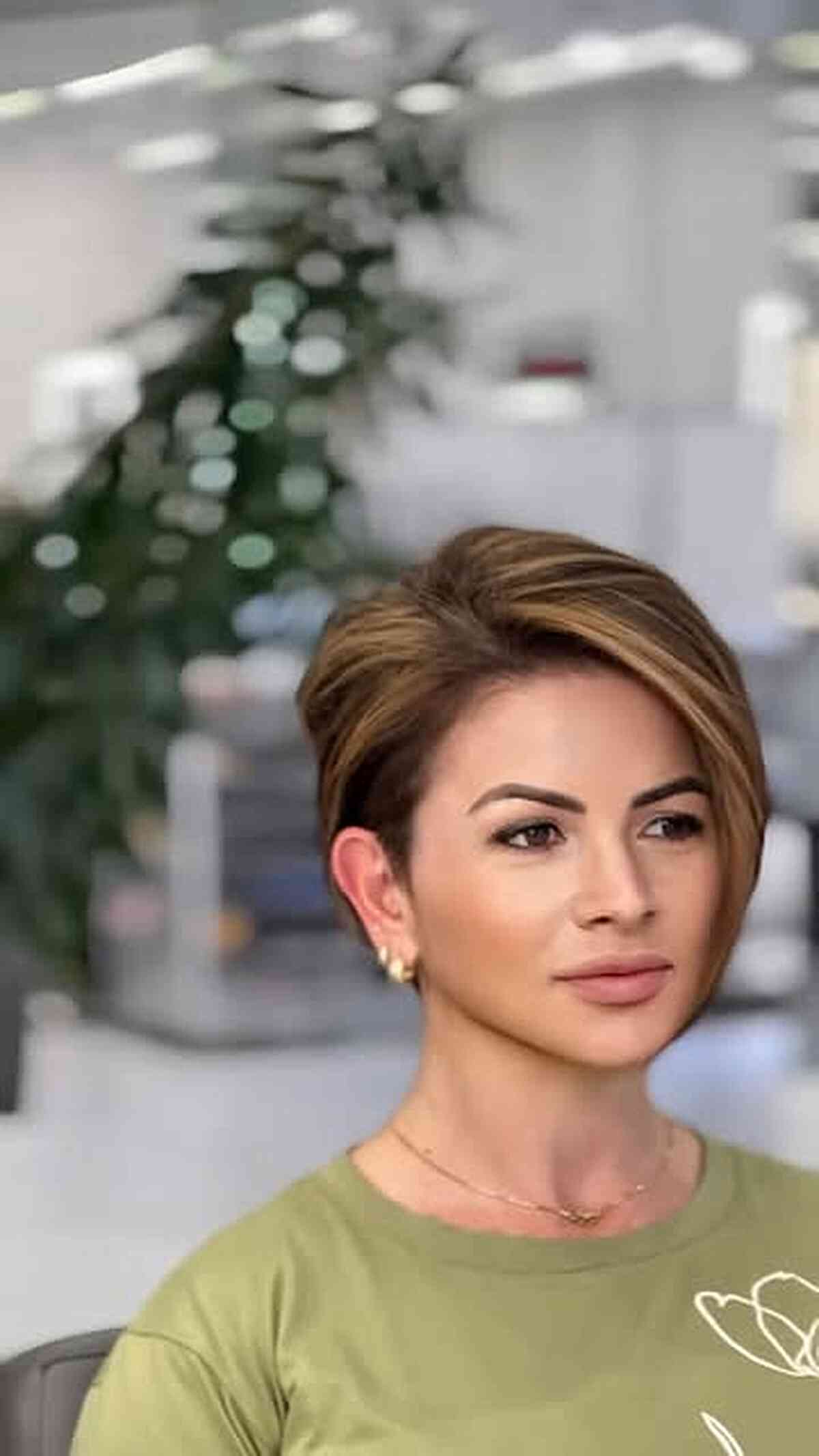 Stylish Asymmetrical Pixie Cut