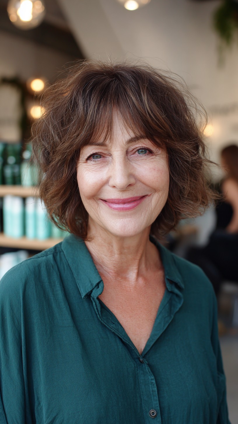 Charming Chestnut Tousled Layers