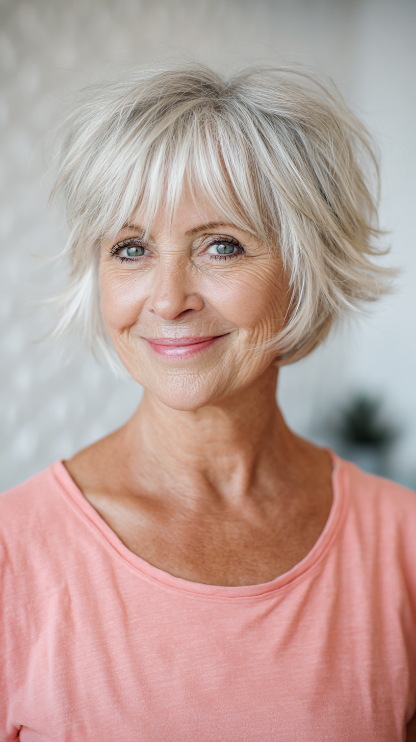 Chic Short Spiky Bob with Effortless Volume