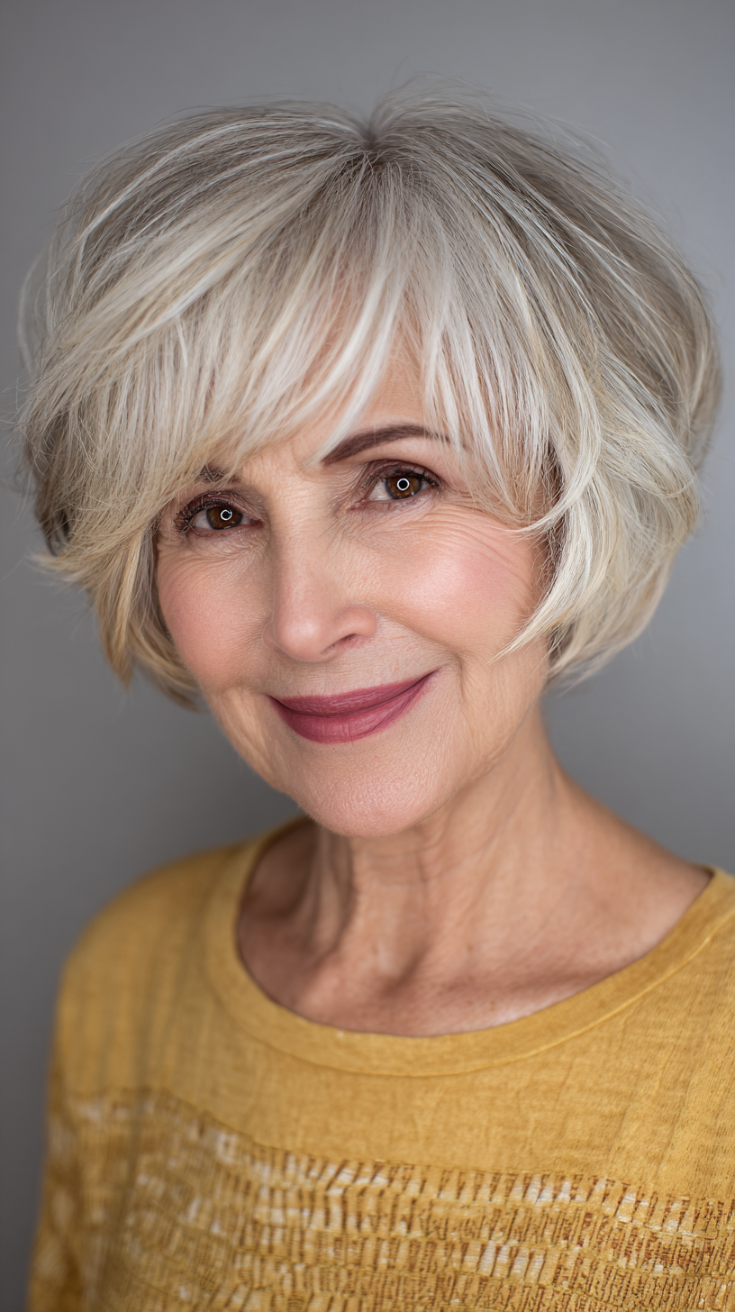 Chic Short Spiky Bob with Soft Flicks